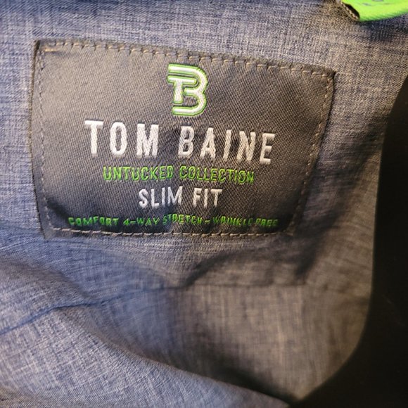 BNWT- Tom Baine untucked collection- Shirt with collar Collar - Picture 2 of 6